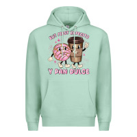 Seafoam but first cafecito y pan dulce Premium Hoodie - MaliasSmallBusiness