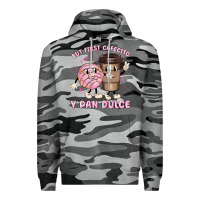 Slate Camo but first cafecito y pan dulce Premium Hoodie - MaliasSmallBusiness