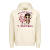 Tofu but first cafecito y pan dulce Premium Hoodie - MaliasSmallBusiness