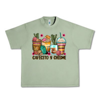 Oil Green cafecito y chisme coffee cups Urban Heavy Tee - Zillion Design Studio