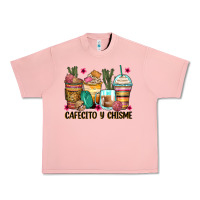Salmon cafecito y chisme coffee cups Urban Heavy Tee - Zillion Design Studio