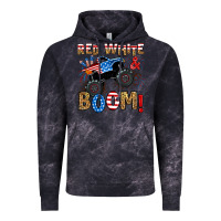 Cloud Black red white boom monster truck Vintage Hoodie - RanaPortraitStore
