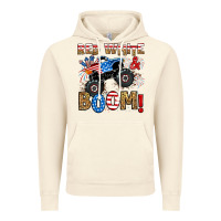 Vintage Artic red white boom monster truck Vintage Hoodie - RanaPortraitStore