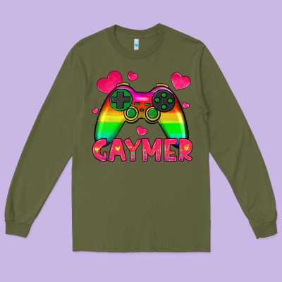 Gaymer Long Sleeve Tee Designed By Hra Design Shop