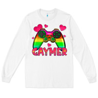 White gaymer Long Sleeve Tee - HRA Design Shop