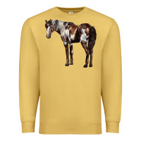 Antique Gold Mustang Horse Premium Sweatshirt - LillyAllenDesigns