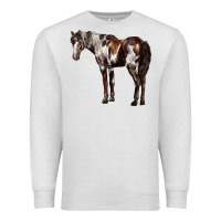 Oatmeal Heather Mustang Horse Premium Sweatshirt - LillyAllenDesigns