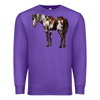 Purple Mustang Horse Premium Sweatshirt - LillyAllenDesigns