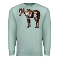 Seafoam Mustang Horse Premium Sweatshirt - LillyAllenDesigns