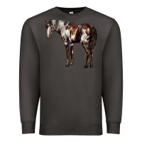 Smoke Mustang Horse Premium Sweatshirt - LillyAllenDesigns