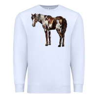 White Mustang Horse Premium Sweatshirt - LillyAllenDesigns
