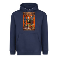 Navy Western On The Hunt Deer Heavyweight Hoodie - LillyAllenDesigns