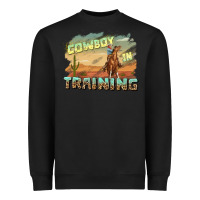 Black cowboy in training Heavyweight Sweatshirt - texasbilliewilder