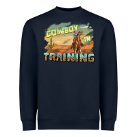 Navy cowboy in training Heavyweight Sweatshirt - texasbilliewilder