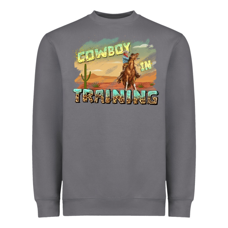 Cowboy In Training Heavyweight Sweatshirt by texasbilliewilder | Teevron