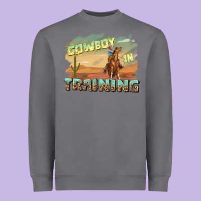 Heavyweight Sweatshirt cowboy in training
