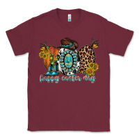 Burgundy happy easter egg western Classic Tee - RacoonDesign