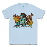 Dusty Blue happy easter egg western Classic Tee - RacoonDesign