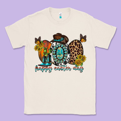 Happy Easter Egg Western Classic Tee Designed By Racoondesign
