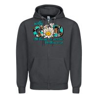 Smoke with god all things are possible daisy Zipper Hoodie - AdoDesignShop