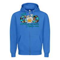 True Royal with god all things are possible daisy Zipper Hoodie - AdoDesignShop