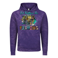 Cloud Purple i'd rather be fishing Vintage Hoodie - RanaPortraitStore