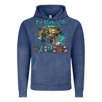 Vintage Denim i'd rather be fishing Vintage Hoodie - RanaPortraitStore