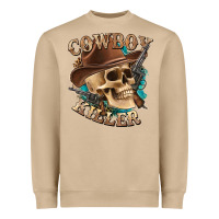 Mushroom cowboy killer with skull Heavyweight Sweatshirt - texasbilliewilder