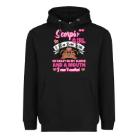 Black as a scorpio girl zodiac girls Heavyweight Hoodie - Jasminsmagicworld
