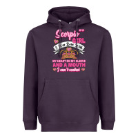 Plum as a scorpio girl zodiac girls Heavyweight Hoodie - Jasminsmagicworld
