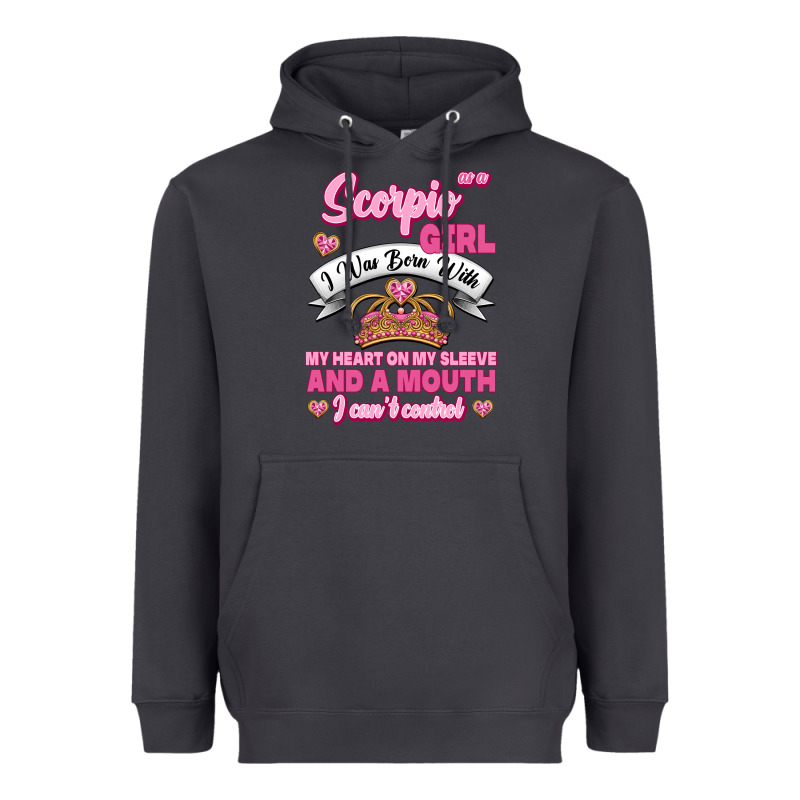 As A Scorpio Girl Zodiac Girls Heavyweight Hoodie by Jasminsmagicworld | Teevron