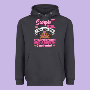 As A Scorpio Girl Zodiac Girls Heavyweight Hoodie Designed By Jasminsmagicworld