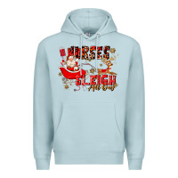 Blue Mist nurses sleigh all day Premium Hoodie - MaliasSmallBusiness