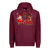 Burgundy nurses sleigh all day Premium Hoodie - MaliasSmallBusiness