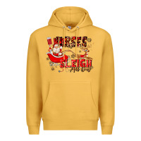 Mustard nurses sleigh all day Premium Hoodie - MaliasSmallBusiness