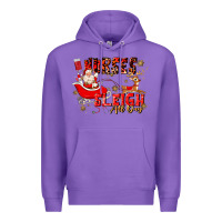 Purple nurses sleigh all day Premium Hoodie - MaliasSmallBusiness
