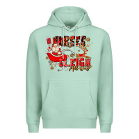 Seafoam nurses sleigh all day Premium Hoodie - MaliasSmallBusiness