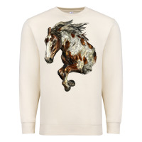 Sandshell Mustang Horse Premium Sweatshirt - LillyAllenDesigns