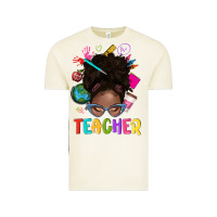 Vintage Arctic teacher afro messy bun Vintage Tee - texasbilliewilder