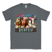 Charcoal Heather happy easter heifer Classic Tee - RacoonDesign