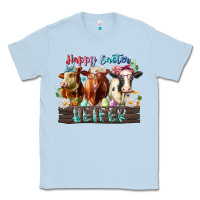 Dusty Blue happy easter heifer Classic Tee - RacoonDesign