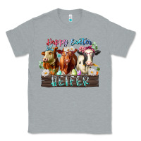 Heather Grey happy easter heifer Classic Tee - RacoonDesign