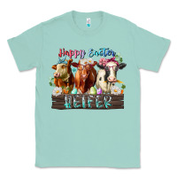 Seafoam happy easter heifer Classic Tee - RacoonDesign