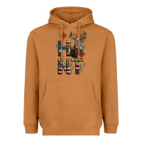 Meerkat Deer Hunting Usa Flag Heavyweight Hoodie - LillyAllenDesigns
