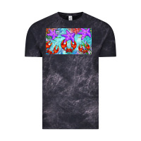 Cloud Black crab and starfish  cup Vintage Tee - BarkalooDesign