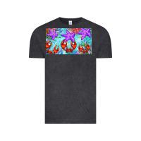Vintage Black crab and starfish  cup Vintage Tee - BarkalooDesign