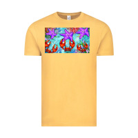 Vintage Mustard crab and starfish  cup Vintage Tee - BarkalooDesign