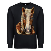 Black Belgian Horse Premium Sweatshirt - LillyAllenDesigns