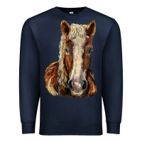 Navy Belgian Horse Premium Sweatshirt - LillyAllenDesigns