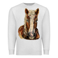 Oatmeal Heather Belgian Horse Premium Sweatshirt - LillyAllenDesigns